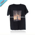 Custom T Shirt Printing Sublimation Black Man'S